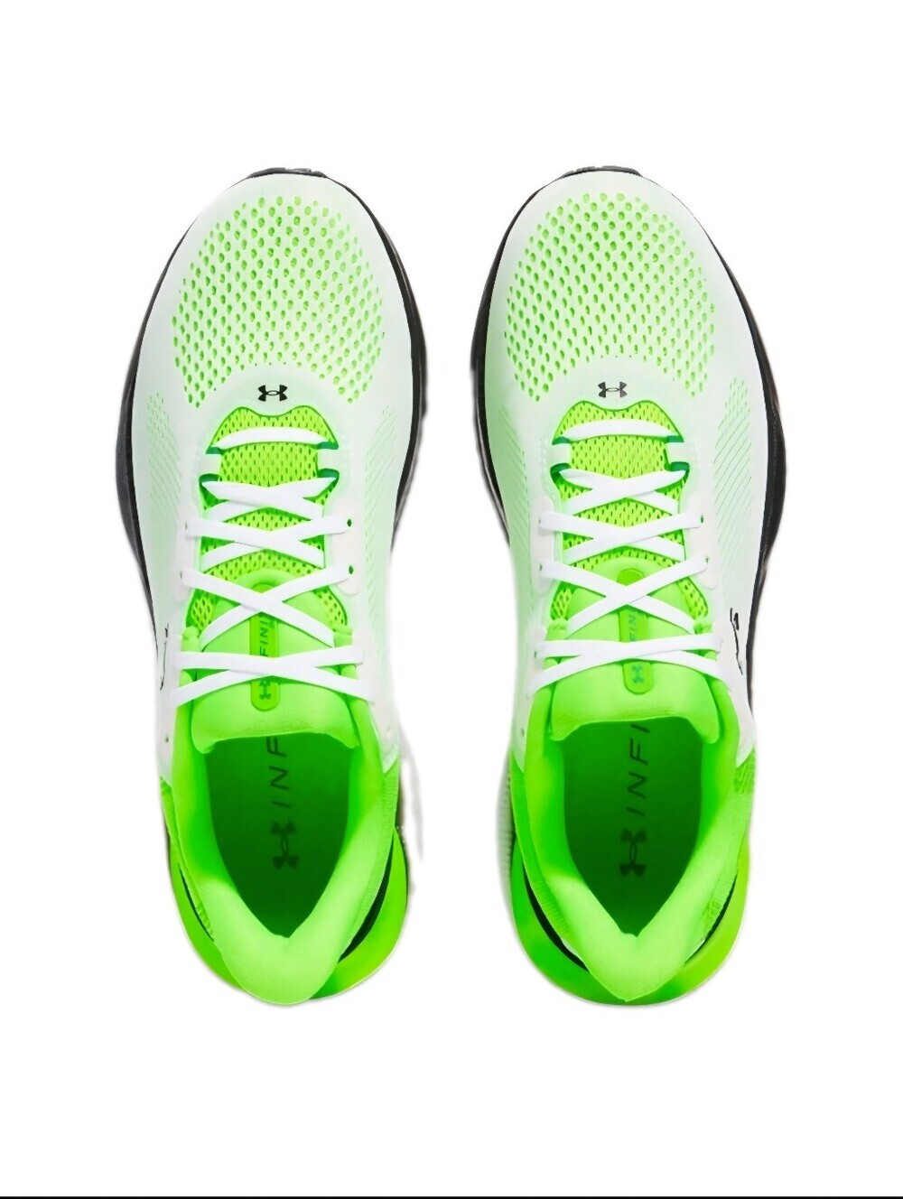 Under Armour Infinite PRO 2 Under Armour White/Hyper Green/Black Men's Size 11 - Picture 4 of 7